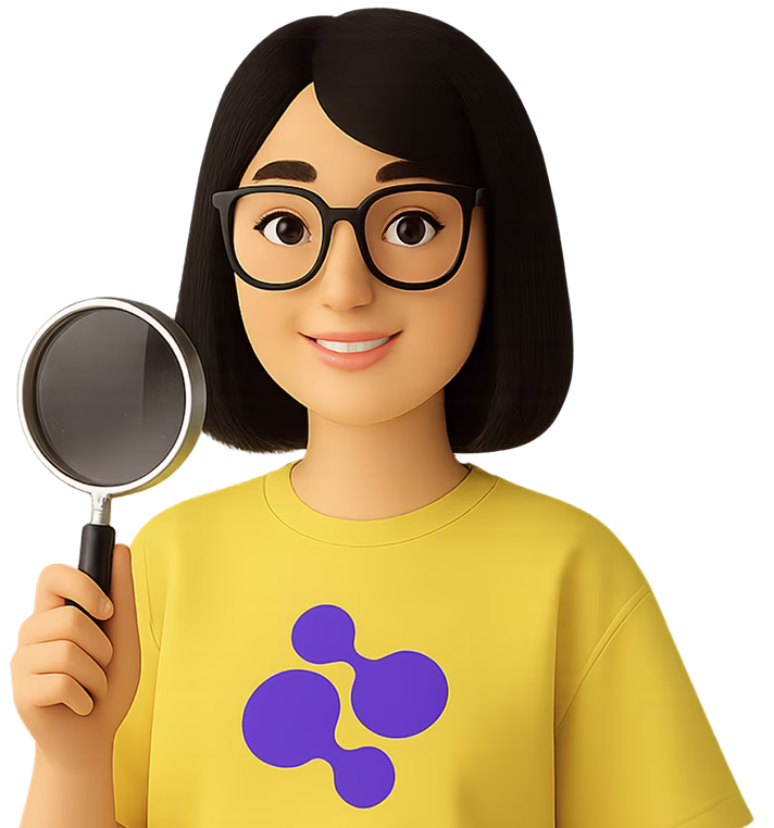 girl with magnifying glass